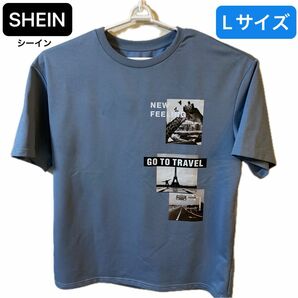 【今週のSALE】)SHEIN(シーイン)半袖Tシャツ メンズ Lサイズ