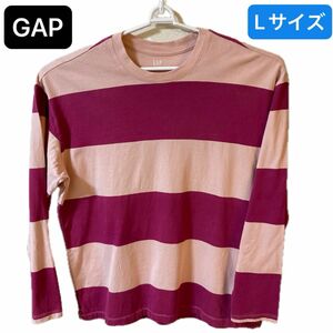 GAP 長袖Tシャツ メンズ Lサイズ ボーダー柄