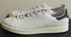 ほぼ新品 スタンスミス 2013年製 JP29.0cm 白×紺 D67362 生産終了 天然皮革 アディダス adidas stansmith ホワイト×ネイビー 本革 D品番