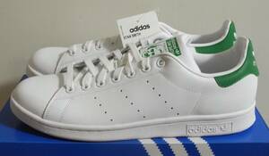 新品 スタンスミス 2019年製 JP27.5cm 白×緑 M20324 生産終了 天然皮革 adidas stansmith ホワイト×グリーン 本革 ABCマート 定番人気