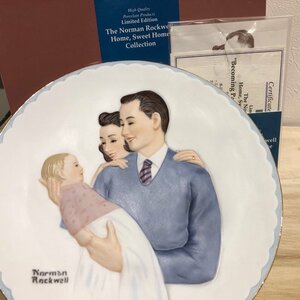 親になった日 Becoming Parents 2003 No.33 額皿 ノーマン ロックウェル Norman Rockwell 陶器 磁器 人形 加藤工芸