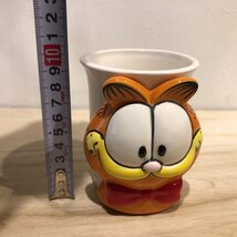 【難あり】ペン立て　小物入れ　ガーフィールド　陶器　Garfield　昭和レトロ　置物　猫　ネコ インテリア オブジェ （管理番号001）_画像9