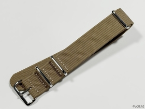  rug width :22mm ribbed high quality NATO strap color : Blond wristwatch belt nylon band fabric rib rib