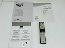 ★ROTEL RCD-1570 CDプレーヤー ローテル 音響機材 オーディオ CD再生確認済み リモコン付属 現状品 管理番号03213_画像8