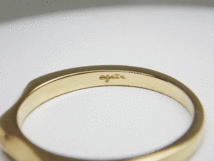 agete アガット　K18　1Pダイヤ　0.02ct リング　指輪　2.3g 日本サイズ＃9号　新品同様美品　重ね付けもオススメ　送料無料！！_画像6