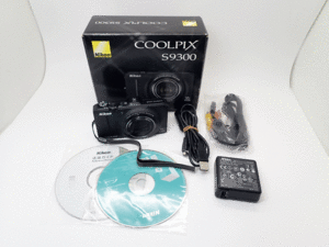 1円～【動作確認済】ニコン Nikon COOLPIX S9300 NIKKOR 18× WIDE OPTICAL ZOOM ED VR 4.5-81.0mm 1:3.5-5.9 デジタルカメラ 送料無料！！