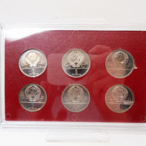 1円～1980年 ロシア 記念メダル モスクワオリンピック ソビエト連邦 1ルーブル 記念硬貨セット 合計24枚！USSR CCCP コイン 送料無料！！の画像4