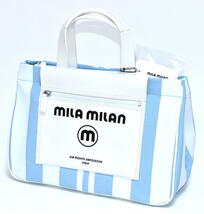 新品 mila milan ミラ・ミラン 【ミーチョ】 A4サイズ トートバッグ ''定価19800円'' 260502 ブルー IKETEI イケテイ_画像2