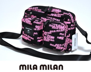 新品 mila milan ミラ ミラン スピーガ ショルダーバッグ 【定価14300円】258121 ピンク ★ IKETEI イケテイ モノグラム