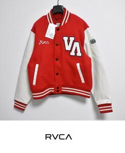 【送料無料】新品 RVCA × EVAN MOCK 袖革 スタジャン S 定価49500円 ルーカ ★