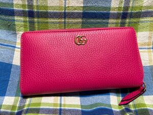 GUCCI 長財布 レディース ピンク 新品 未使用 財布 可愛い 綺麗 長財布 財布 レザー　プレゼント　新生活　社会人