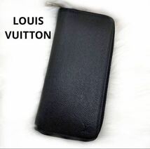 LOUIS VUITTON タイガ ジッピーウォレット ヴェルティカル ノワール_画像1