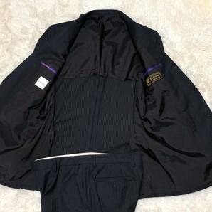 【美品】Paul Smith ポールスミス スーツセットアップ 上下 現行タグ SOHO FIT ストライプ LoroPiana ロロピアーナ イタリア生地 通年 Lの画像3