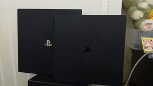 ☆ジャンク品 ※通電確認済 本体のみ PlayStation4 Pro ジェット・ブラック 1TB CUH-7100B ＆ CUH2000A 2台セット 送料無料