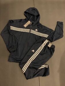 新品　アディダス　adidas　【 XO 】 【 3L XXL 】ジャージ　上下セット　ネイビー/ホワイト