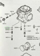 送料無料 カワサキ純正新品 ゼファー400 ゼファーΧ キャブレター パイロットスクリュー Oリング キャブ エンジン 298_画像2