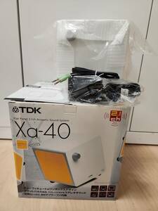 【6346】 TDK Xa-40　キューブ型 　2.1chサウンドスピーカー スピーカー コンパクト インテリア　ミュージック機 ☆箱付き付属品あり☆