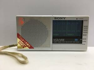 SONY　NSB/MWコンパクトラジオ　ICR-4420　ジャンクRT-3634
