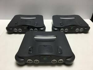 Nintendo64　本体　NUS-001　3台セット　ジャンクRT-3727