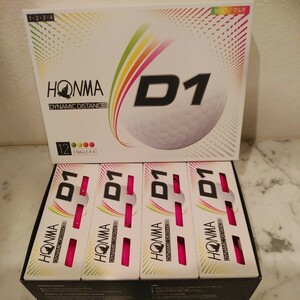 未使用●ピンク HONMA D1ボール ホンマ ピンクゴルフボール