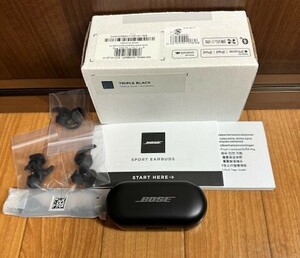 Bose☆SportEarbuds☆トリプルブラック☆Bluetoothワイヤレス☆中古美品