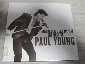 美品　ポール・ヤング　UK盤２CDベスト　美品　シュリンク付 Paul Young Wherever I Lay My Hat　廃盤