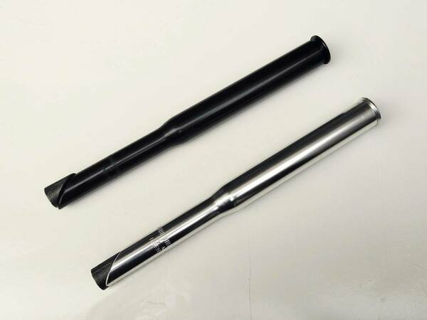 ＜送料込み 新品 即決＞ 1インチ スレッド~アヘッド変換 アルミ超ロングポスト max.225mm （黒/銀 選択 大阪発 検:シュレッドコンバーター