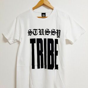 超美品 STUSSY ステューシー メンズホワイト半袖Tシャツ Sサイズ