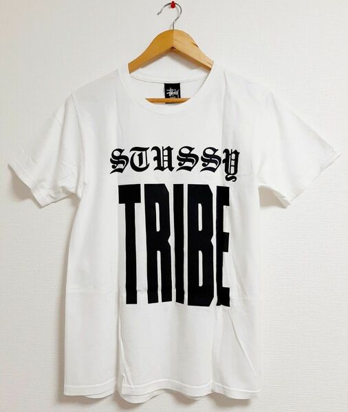 超美品 STUSSY ステューシー メンズホワイト半袖Tシャツ Sサイズ