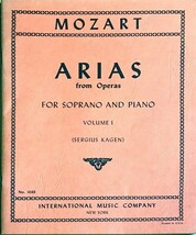 モーツァルト オペラ・アリア集 ソプラノ編 第1巻 (ヴォーカル＋ピアノ) 輸入楽譜 MOZART Arias for Soprano Vol.1 洋書_画像1