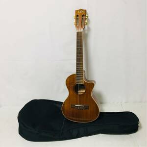 KALA Hawaiian Koa Series KA-KTGE-C (テナーウクレレ・ピックアップ搭載) ソフトケース付 定価6万相当 0363