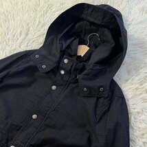 バーバリーブラックレーベル BURBERRY BLACK LABEL ジャケット マウンテンパーカー シャドーチェック ブラック ブルゾン Mサイズ_画像3