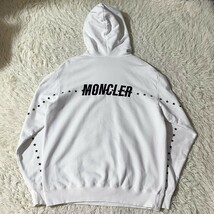 モンクレール MONCLER × フラグメント Fragment 21AW スウェット プルオーバー パーカー プリント 刺繍 ホワイト 白 星 スター 3L相当_画像1