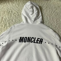 モンクレール MONCLER × フラグメント Fragment 21AW スウェット プルオーバー パーカー プリント 刺繍 ホワイト 白 星 スター 3L相当_画像5