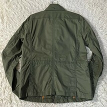 美品/Lサイズ●DIesel ミリタリージャケット M-65 パイピング フード ブレイブマン ロゴプレート ディーゼル メンズ カーキ オレンジ_画像6