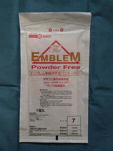 手術用ゴム手袋 EMBLEM Powder Free サイズ7　2双(2袋)　［送料込み］