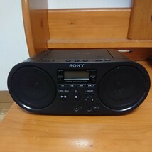 ☆動作確認済☆ SONY CDラジオ パーソナルオーディオシステム ZS-S40 ブラック ワイドFM AMソニー_画像3