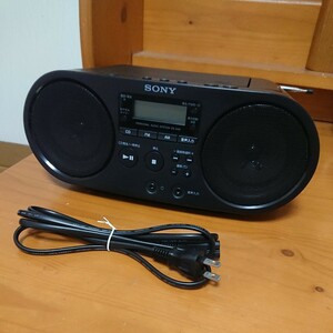 ☆動作確認済☆ SONY CDラジオ パーソナルオーディオシステム ZS-S40 ブラック ワイドFM AMソニー