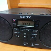 ☆動作確認済☆ SONY CDラジオ パーソナルオーディオシステム ZS-S40 ブラック ワイドFM AMソニー_画像8