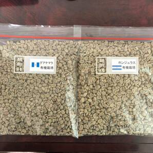 コーヒー生豆有機栽培2種ホンジュラス・ガテマラ各400g
