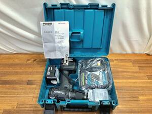 未使用 makita 充電器ドライバドリル DF470DRMXB 14.4V 充電器・バッテリー2個 管240127 BIARR