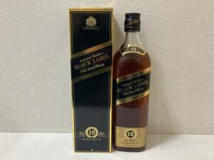 ☆　未開栓 JOHNNIE WALKER BLACK LABEL AGED12YEARS ジョニーウォーカー ブラックラベル 12年 750ml　管FAR