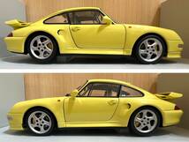 ☆【コレクター放出品】UT models 1/18 PORSCHE turbo S Yellow UTモデル ポルシェ ターボS イエロー 管GARR_画像8