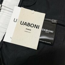 高級EU製＆定価5万◆UABONI*Paris*スーツパンツ*ユアボニ*パリ発◆上品 接触冷感 薄手 ストライプ柄 スラックス ズボン 通勤 ビジネス L/48_画像9