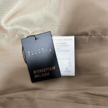 定価6万★christian milada・ミラノ発・テーラードジャケット★上質 洗練 薄手 無地 ブレザー 通勤 OL オフィス レディース L/38サイズ_画像10