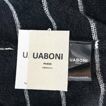 最高級EU製＆定価5万◆UABONI*Paris*セーター*ユアボニ*パリ発◆ミンク/カシミヤ混 防寒 ストライプ プルオーバー 秋冬 定番 L/48サイズ_画像10