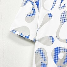 個性ヨーロッパ製※定価2万◆ブルガリア発※RISELIN 半袖Tシャツ コットン 吸湿 通気 お洒落 ドット柄 英字 カットソー トップス 夏 L/48_画像5