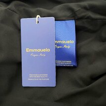 一枚限定スタジャン 定価6万◆Emmauela・イタリア・ミラノ発◆上品 薄手 お洒落 ソフト 千鳥柄 切替 ジャケット アウター ブルゾン L/48_画像10