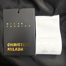 一枚限定 定価7万 ★ christian milada ★ ミラノ発 高級 個性 スタジャン カシミヤ100% ソフト オシャレ サガラ高級刺繍 ジャケット M/46_画像10