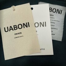 ★★最上級EU製＆定価4万◆UABONI*Paris*ポロシャツ*ユアボニ*パリ発◆高級リネン/麻生地 上品 薄手 POLOシャツ 山・3D ビジネス ゴルフ2XL_画像7